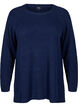 Knitted blouse with round neck, Naval Academy Mel., Packshot image number 0