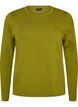 Long-sleeved basic T-shirt with a round neck, Green, Packshot image number 0
