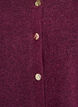 Cardigan in soft knit with gold-coloured buttons, Dark Bordeaux, Packshot image number 2