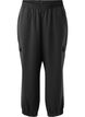 Trousers with cargo pockets and elasticated waist, Black, Packshot image number 0