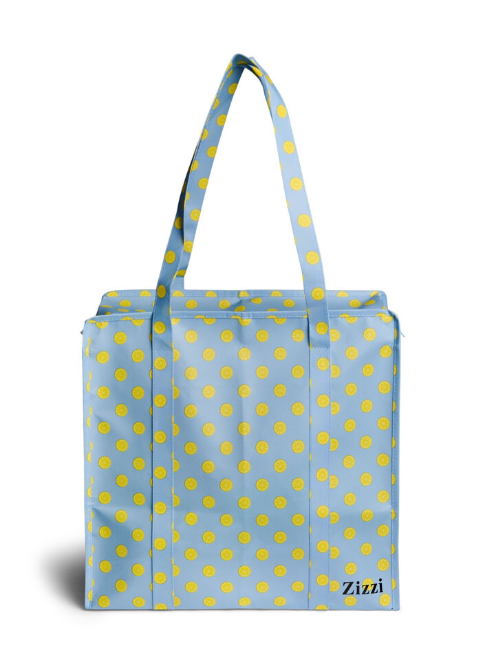 Shopping bag with zipper, Light Blue, Packshot image number 0