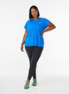 Solid-coloured training T-shirt, Blue, Model image number 1