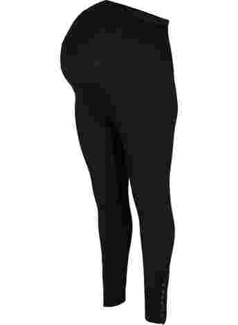 Pregnancy leggings in viscose with buttons