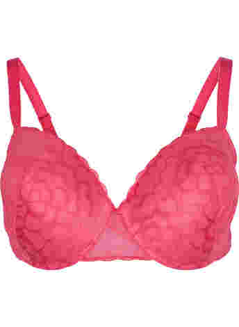 Padded bra with lace and underwire