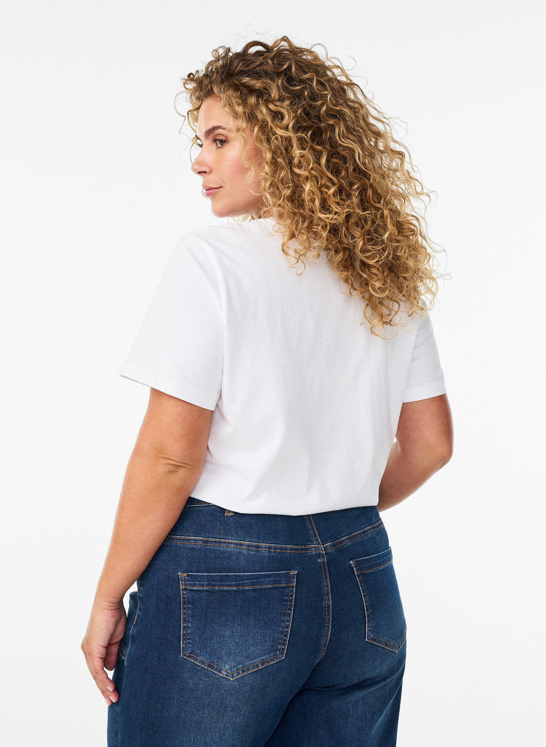 ZizzifashionOrganic cotton T-shirt with citrus print, White, Model image number 2