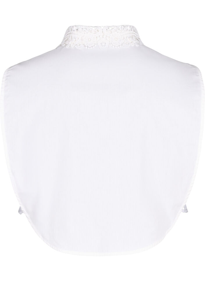 Loose collar with laces, Bright White, Packshot image number 1