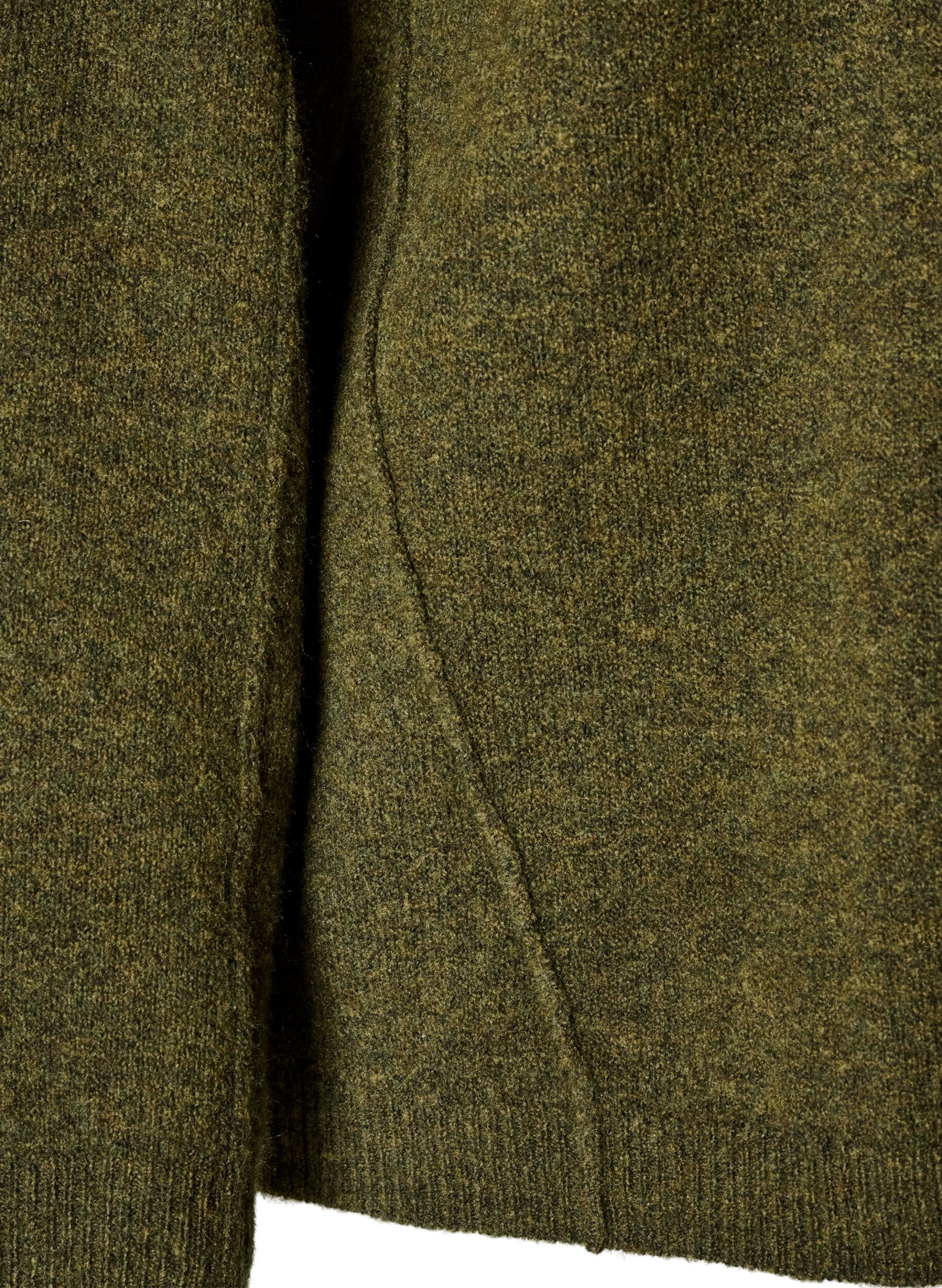 ZizzifashionLoose knit sweater with prominent seams, Green, Packshot image number 3