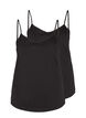 2-pack basic cotton top, Black, Packshot image number 0