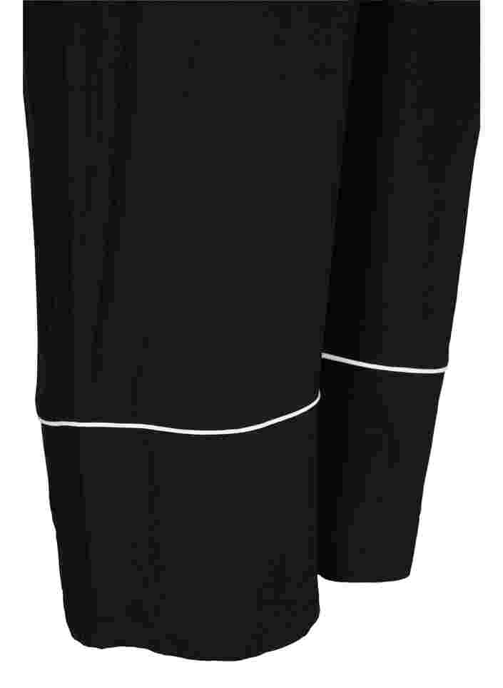 Viscose pants with pockets, Black, Packshot image number 3