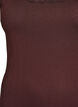 Tank top with lace trim and eyelet embroidery, Brown, Packshot image number 2