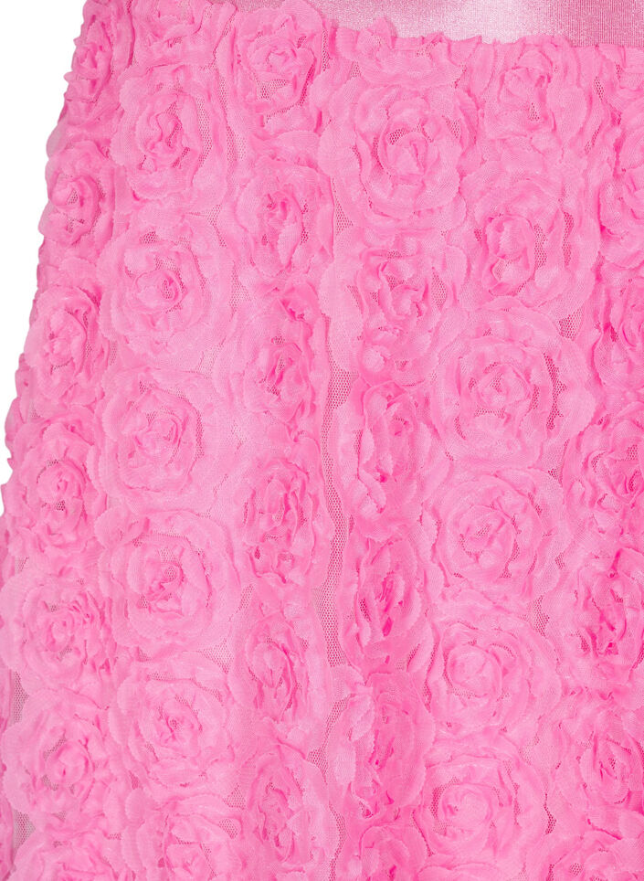 Midi skirt with 3D flowers, Dianthus, Packshot image number 2
