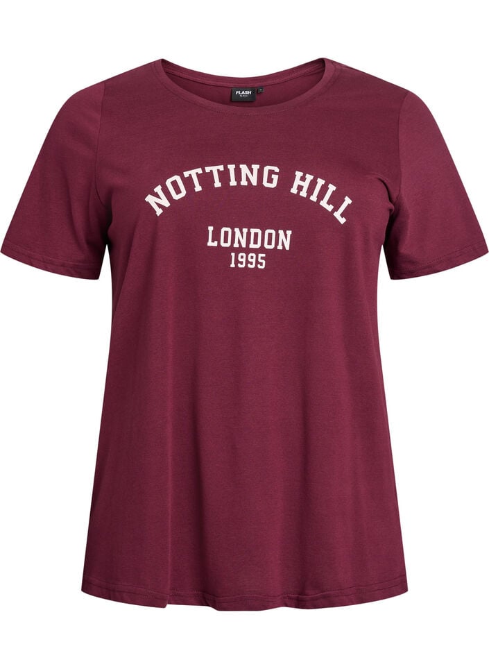 T-shirt with motif, Red, Packshot image number 0