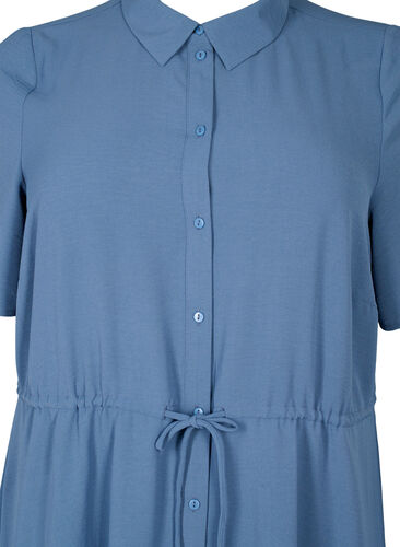 Shirt dress with short sleeves, Vintage Indigo, Packshot image number 2