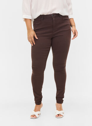 Super slim Amy jeans with high waist, Molé, Model image number 2