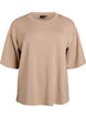 Loose T-shirt with half sleeves, Beige, Packshot image number 0