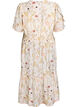 Floral midi dress with an A-line shape, Beige, Packshot image number 1