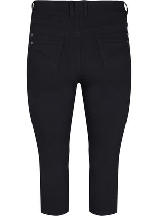 Tight fit Capri pants in a viscose blend, Black, Packshot image number 1