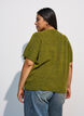 Knit cardigan with short sleeves, Green, Model image number 2