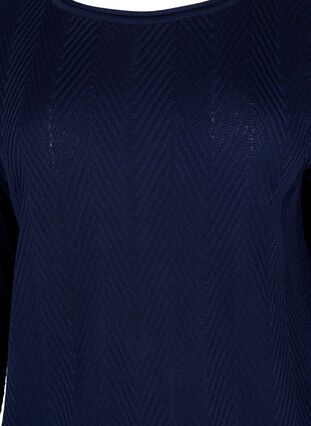 Textured knit top, Navy Blazer, Packshot image number 2