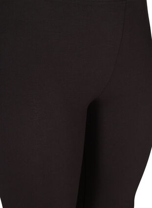 3/4-length leggings in viscose with bow, Black, Packshot image number 2