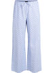 Loose seersucker pyjama trousers with high waist, Light Blue, Packshot image number 0