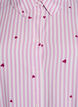 Nightshirt with stripes and hearts, Rose, Packshot image number 2