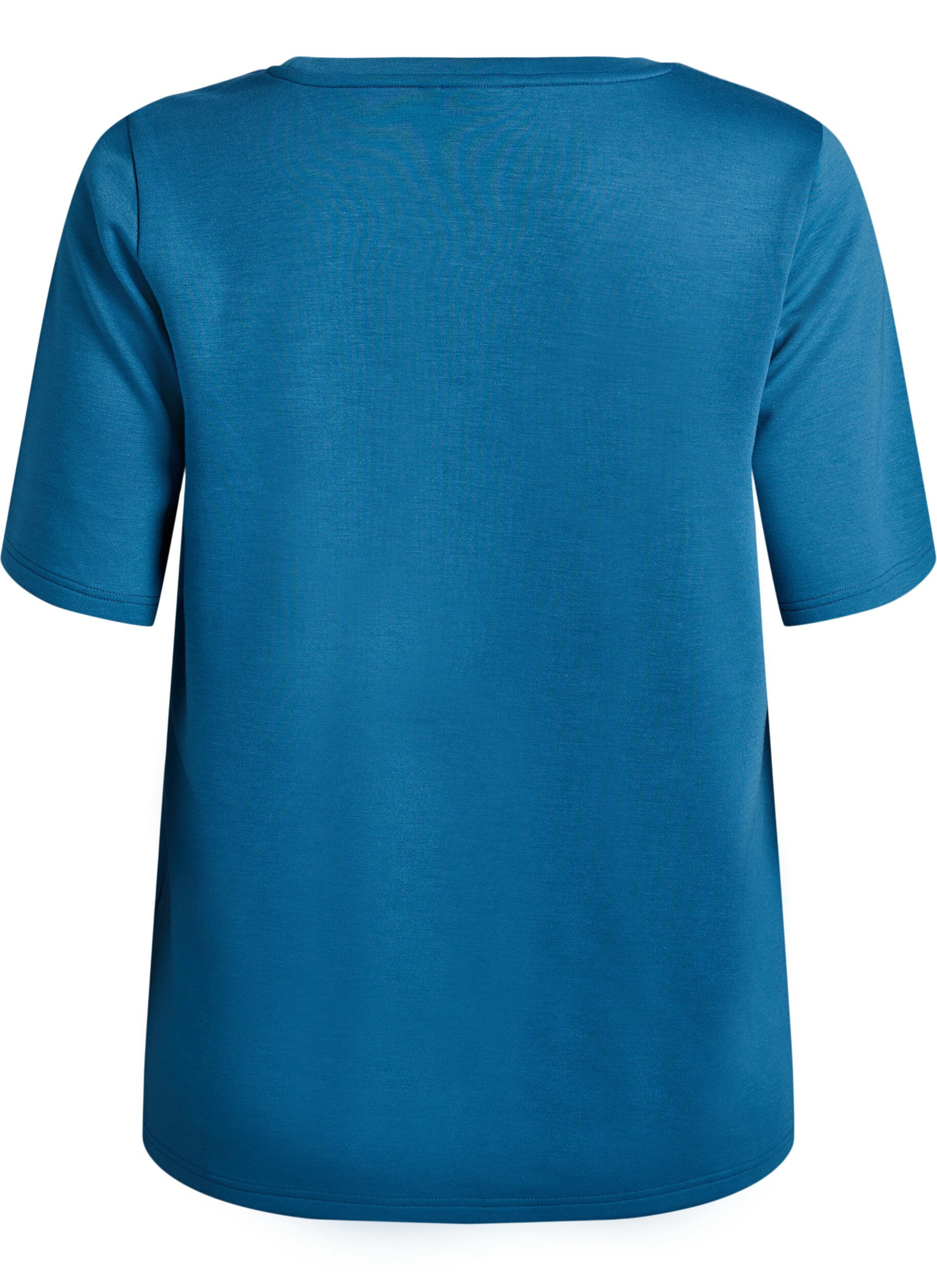 ZizzifashionT-shirt in modal mix, Petrol, Packshot image number 1