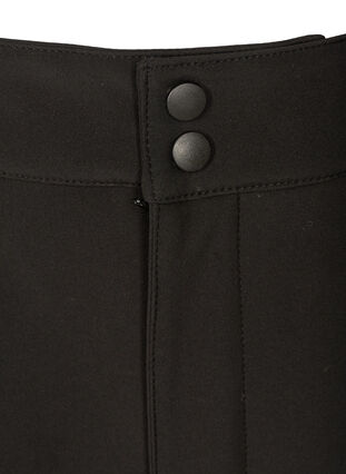 Softshell trousers with adjustable velcro, Black, Packshot image number 2