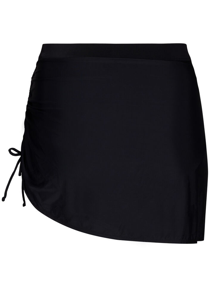Bikini skirt with attached briefs, Black, Packshot image number 1
