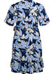 Floral wrap dress with short sleeves, Blue, Packshot image number 1