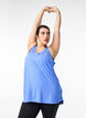Sports top with V-neck, Blue, Model image number 0