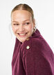 Knit blouse with button detail, Dark Bordeaux, Model image number 3