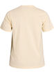Cotton T-shirt with embroidered text, Yellow, Packshot image number 1