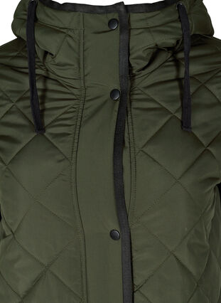 Quilted 2-in-1 jacket with detachable sleeves, Forest Night, Packshot image number 2