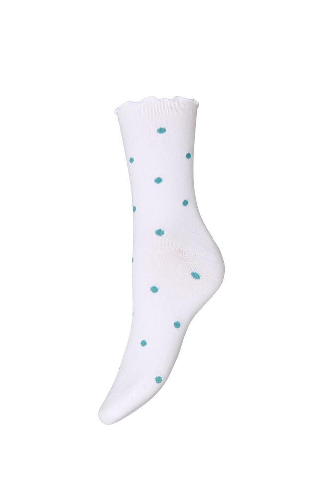 Cotton socks with patterns, White, Packshot image number 0
