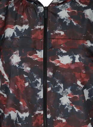 Printed sports jacket with a zipper and pockets, Cloud Print, Packshot image number 2