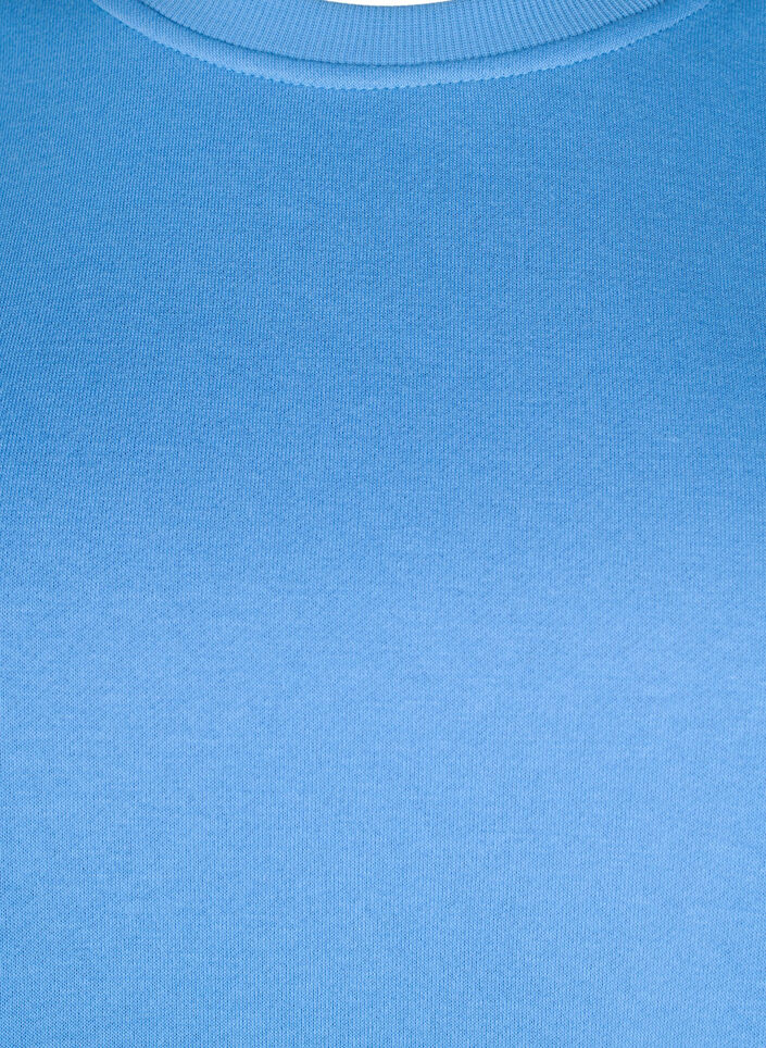 Sweatshirt with embroidered cut-outs, Della Robbia Blue, Packshot image number 2