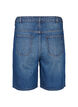 Straight fit denim shorts with tie belt, Blue, Packshot image number 1
