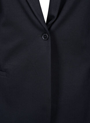 Simple blazer with button closure, Black, Packshot image number 2