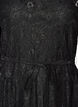Lace dress with wrap skirt and ruffles, Black, Packshot image number 2