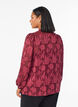 Blouse with buttons and floral pattern, Dark Bordeaux, Model image number 2
