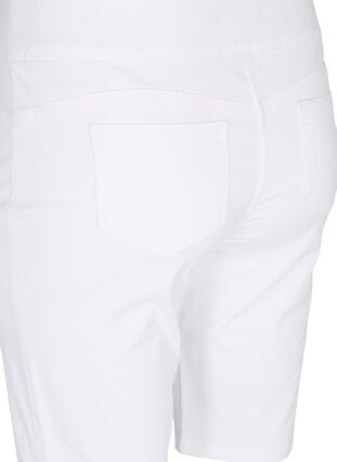 Close-fitting shorts with back pockets, White, Packshot image number 3