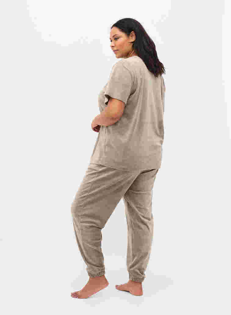 Homewear trousers, Taupe Gray, Model image number 1