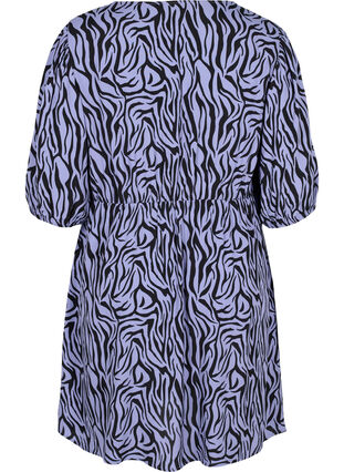 Dress with buttons and 3/4 sleeves, Blue Zebra, Packshot image number 1