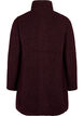 Melange bouclé coat with zipper, Tawny Port Mel., Packshot image number 1