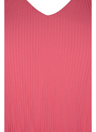 Pleated top with v-neck, Hot Pink, Packshot image number 2