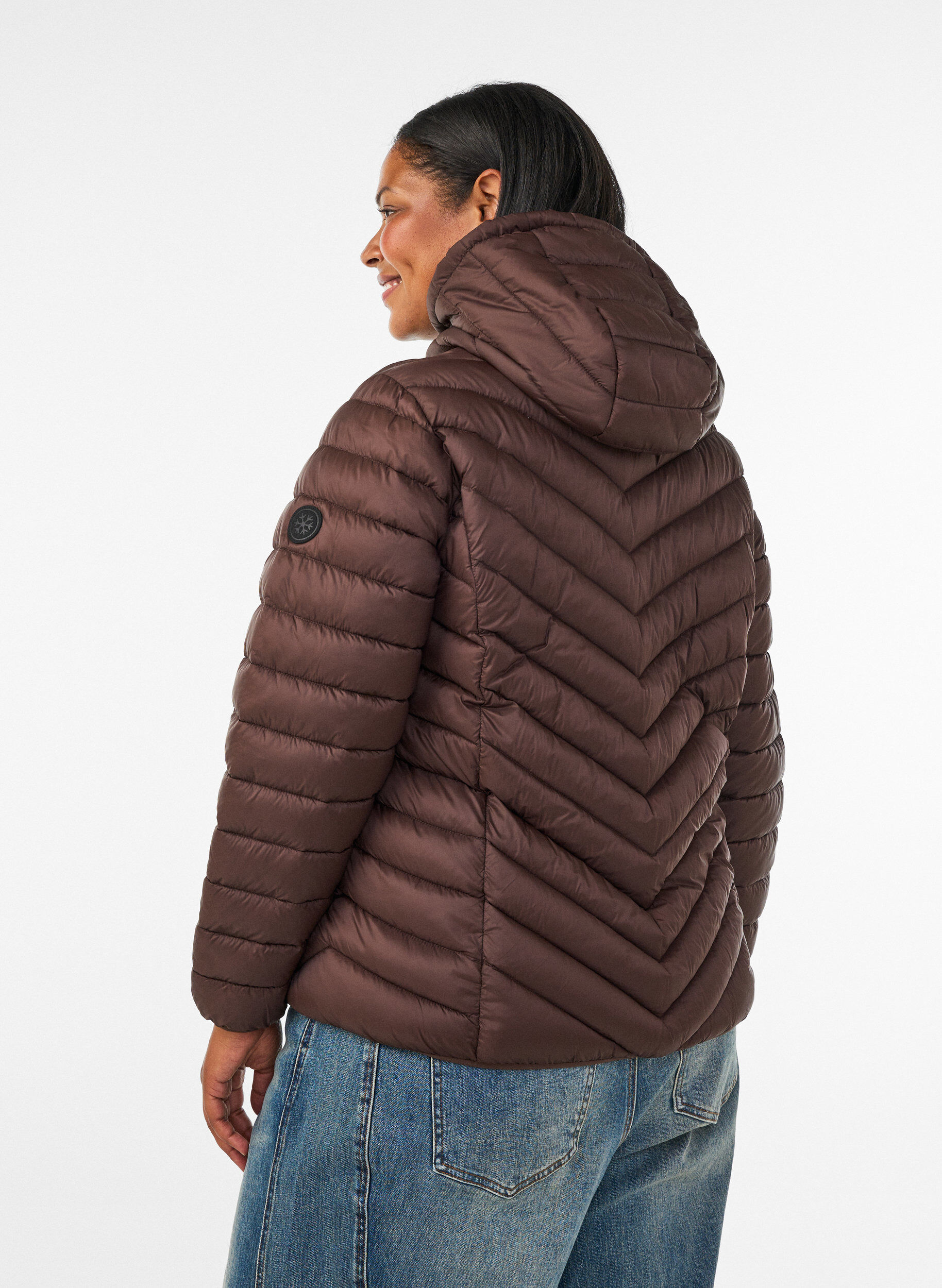 ZizzifashionLightweight hooded jacket, Brown, Model image number 2