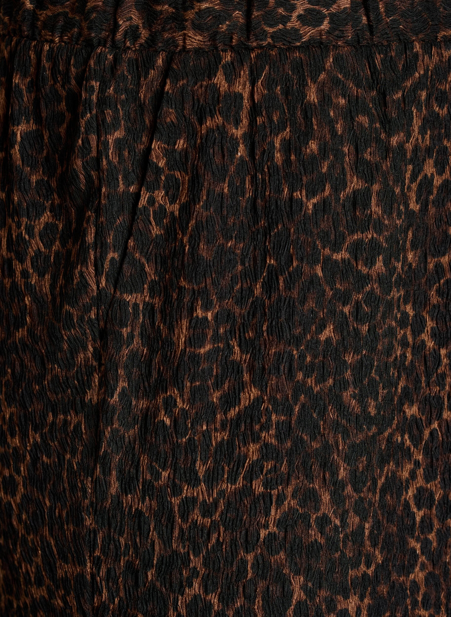 Zizzifashion Trousers with a wavy texture, Brown, Packshot image number 2