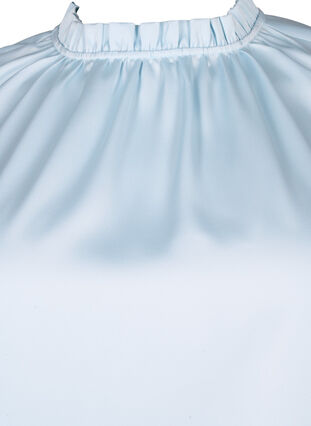 Sleeveless party top in satin, Delicate Blue, Packshot image number 2