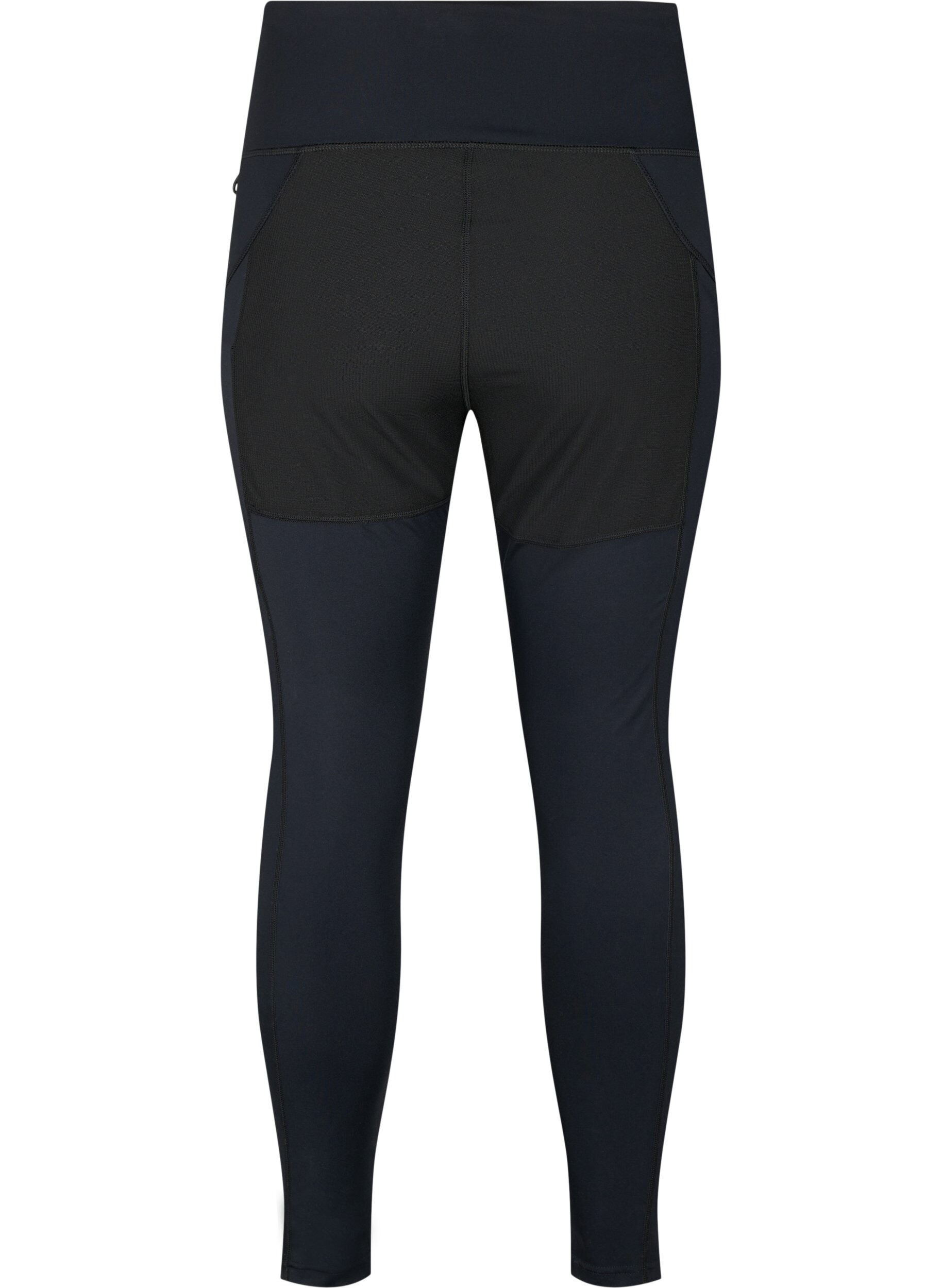 Zizzifashion Stretchy and durable exercise leggings with pockets, Black, Packshot image number 1